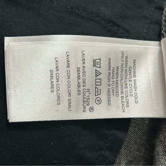 Lauren Ralph Lauren Linen Blend High Waist Shorts Charcoal Gray Tie Belt Size 12 - Picture 5 of 7